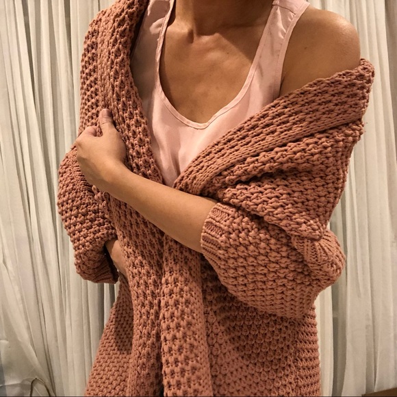 Zara Knit Draped Cardigan - Picture 6 of 8